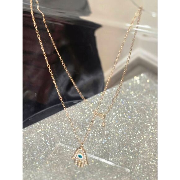 Mazza Boutique Hasma Evil Eye Necklace - Picture 4 of 6